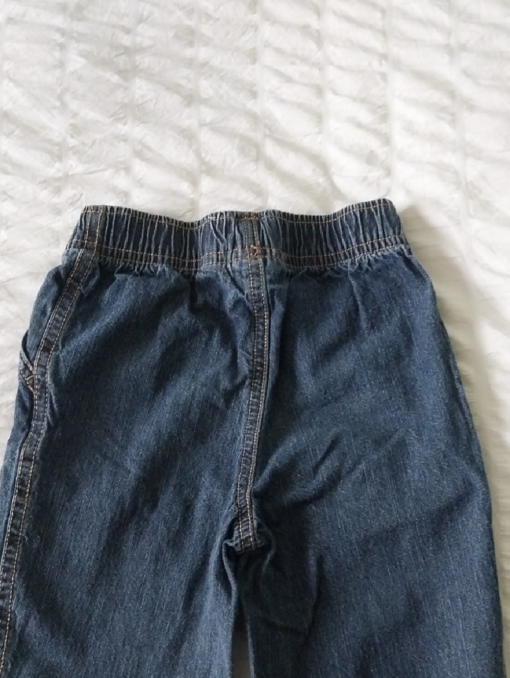 5T Elastic Waist Jogger Jeans and Khaki Pants Set - Blue & Tan - Picture 7 of 7